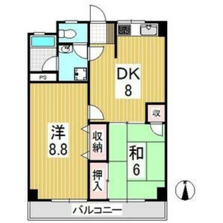 学園スカイマンションの物件間取画像